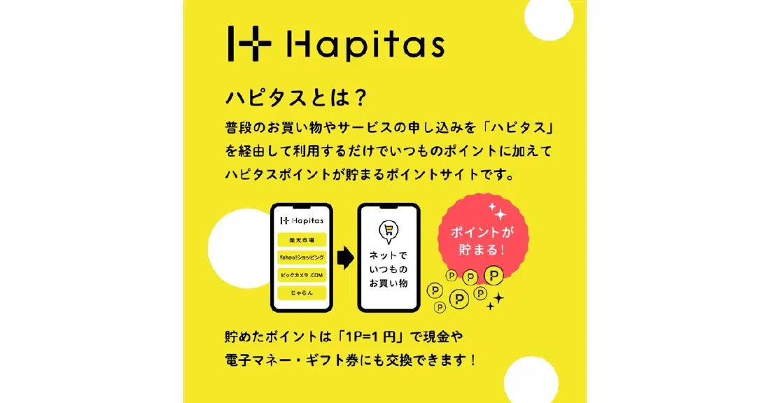 ハピタスとは？（ハピタスの公式バナー）